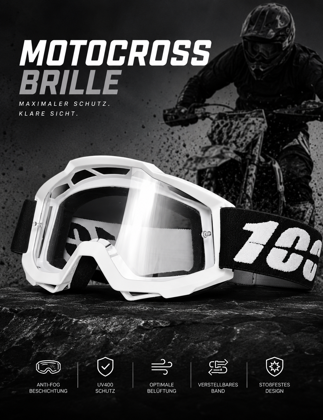 Universelle Motocross-Brille