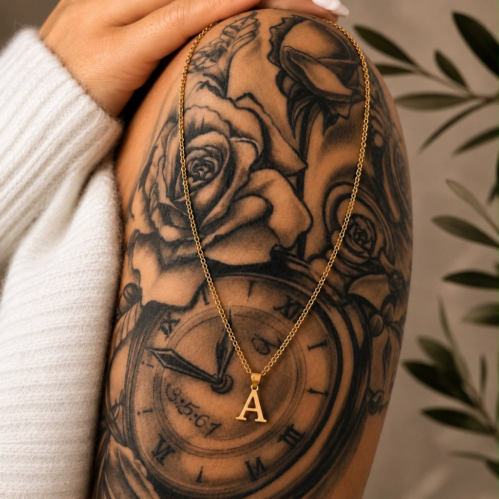 Halskette mit Initialen