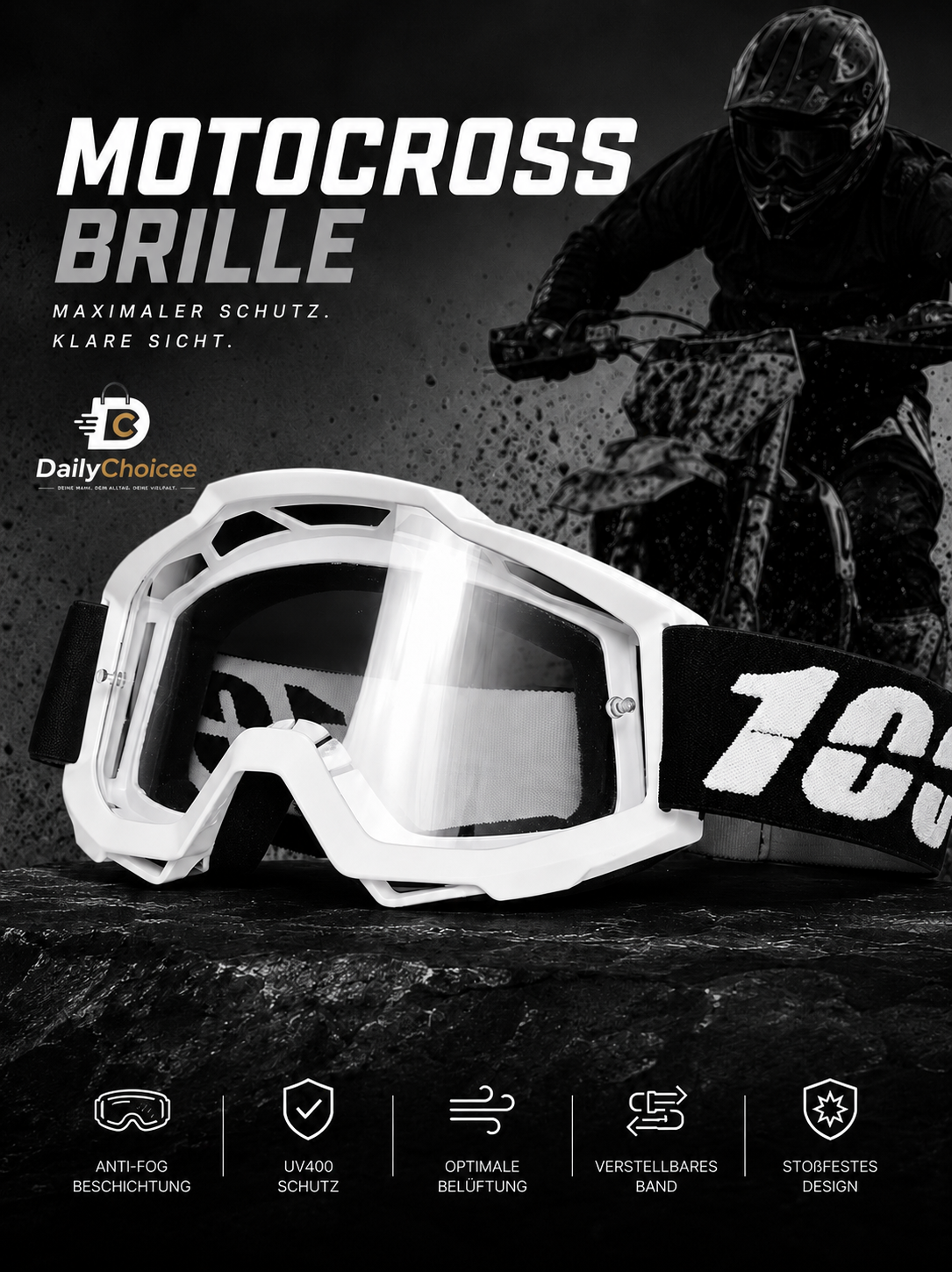 Universelle Motocross-Brille